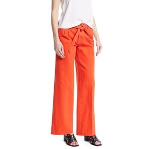 NEW J Brand Tie Waist Orange Jeans Size 6/28
